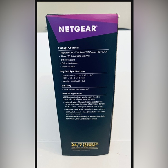 Netgear Nighthawk AC1750 Smart WiFi Router - Picture 7 of 7